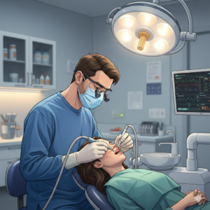 Skilled oral surgeon performing safe, precise dental surgery to help patient restore oral health and function Oral Surgery